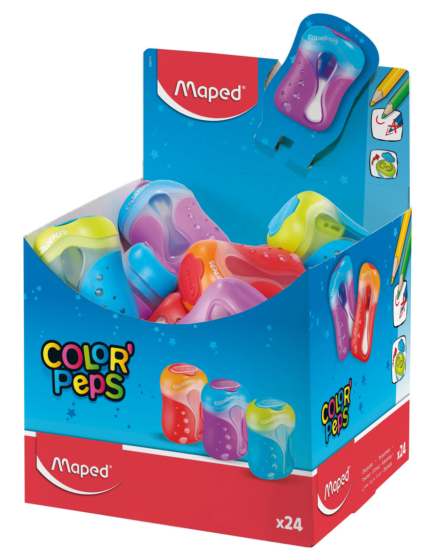Puntenslijper Maped Color'Peps 2gaats display 24st