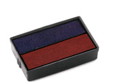 Stempelkussen Colop E102 blauw en rood