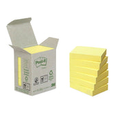 Memoblok Post-it 653-1B recycled 38x51mm geel - afbeelding 3