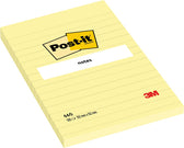 Memoblok Post-it 660 lijn 102x152mm canary yellow - afbeelding 6