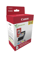 Inktcartridge Canon CLI-581 4 kleuren + papier - afbeelding 2