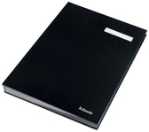 Vloeiboek Esselte karton 20tabs zwart - afbeelding 4