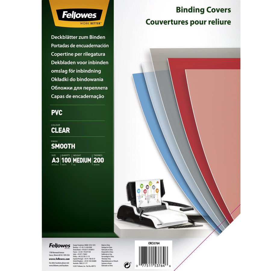Voorblad Fellowes A3 PVC 200micron