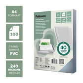 Voorblad Fellowes A4 PVC 240micron transparant - afbeelding 2