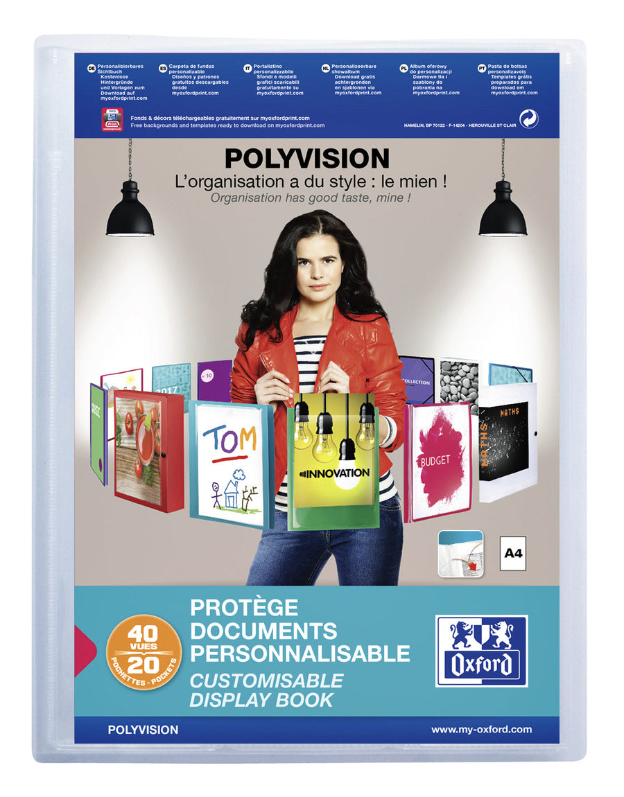 Showalbum Oxford Polyvision A4 20tas PP tr