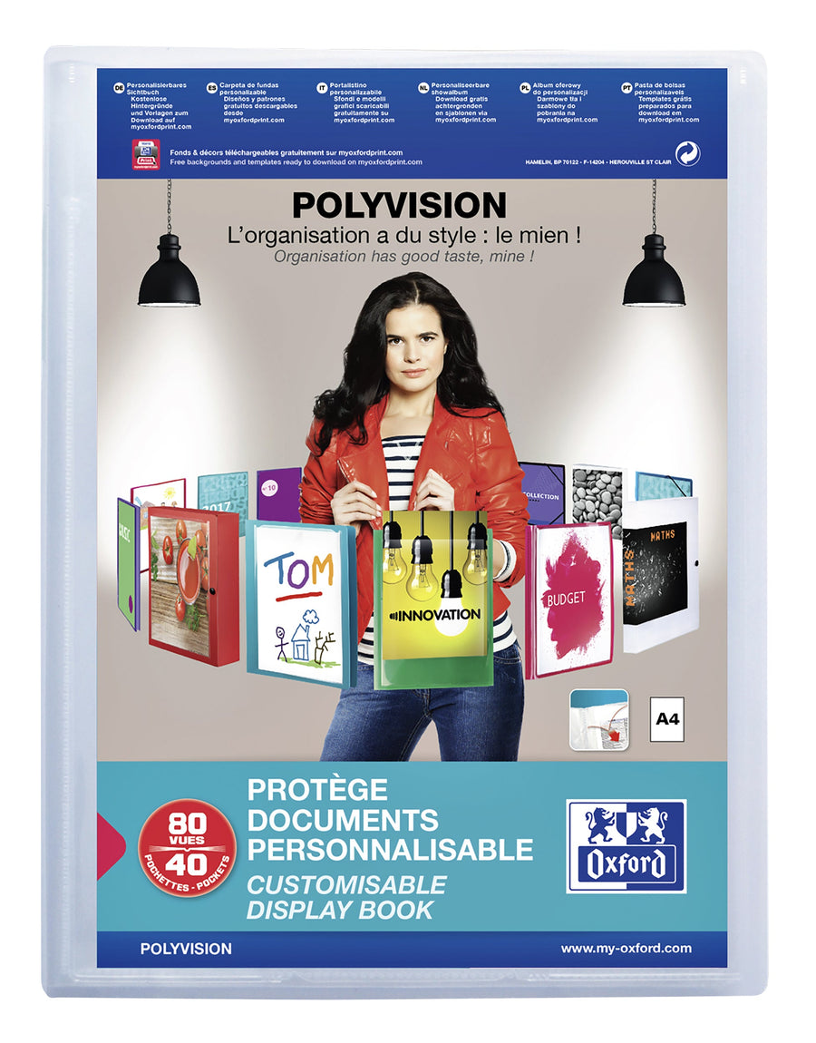Showalbum Oxford Polyvision A4 40tas PP tr