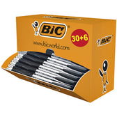 Balpen Bic Atlantis classic grip clic M zwart - afbeelding 6