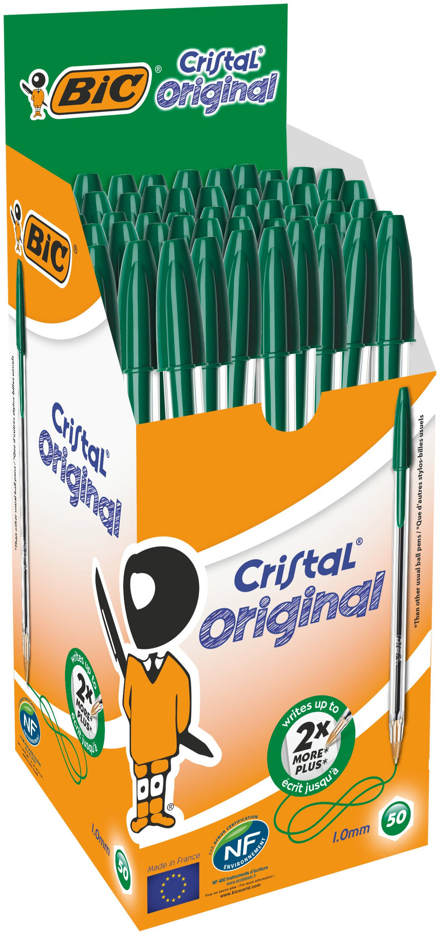Balpen Bic Cristal M groen