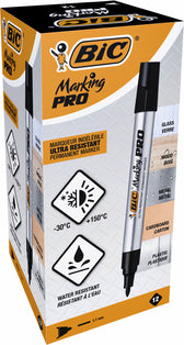 Viltstift Bic Pro rond M zwart - afbeelding 3