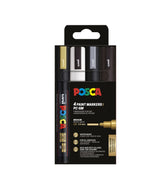 Paintmarker Uni POSCA PC5M M 4st assorti - afbeelding 2