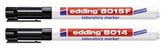 Viltstift edding 8014 lab rond 1mm zwart - afbeelding 2