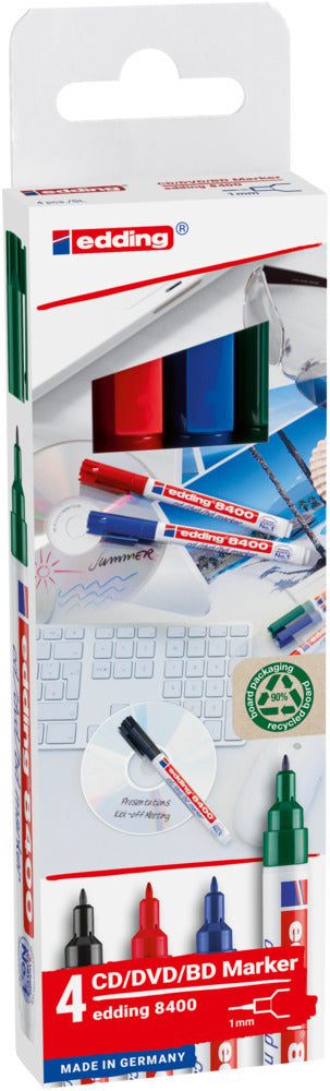 CD marker edding 8400 rond 0.5-1mm assorti
