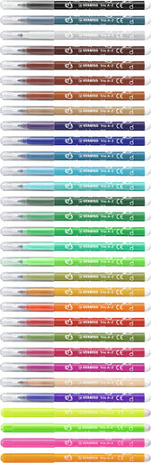 Viltstift STABILO Trio A-Z 378/30 30st assorti - afbeelding 5
