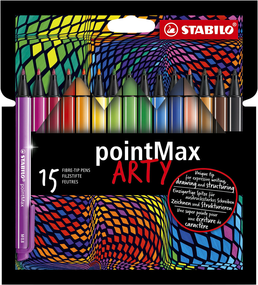 Viltstift STABILO pointMax 488/15 Arty M 15st ass