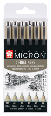 FINELINER SAKURA PIGMA MICRON ASS ZWART