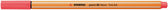 Fineliner STABILO point 88/040 F neon rood - afbeelding 2