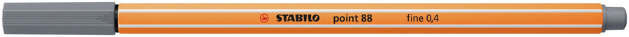 Fineliner STABILO point 88/96 F donkergrijs