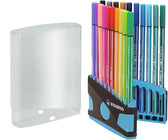 Viltstift STABILO Pen 68/20 antrac/turq etui 20st - afbeelding 5