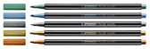Viltstift STABILO Pen 68/805 M metallic zilver - afbeelding 2