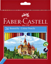 Kleurpotlood Faber-Castell 24st assorti