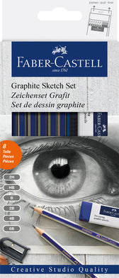 Potlood Faber-Castell GF 6 hardheden 8-delig - afbeelding 4