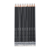 Potlood Bruynzeel 6021 Burotek HB met gum 12st - afbeelding 2