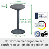 Actieve stakruk Leitz Ergo met comfortzitting - afbeelding 6