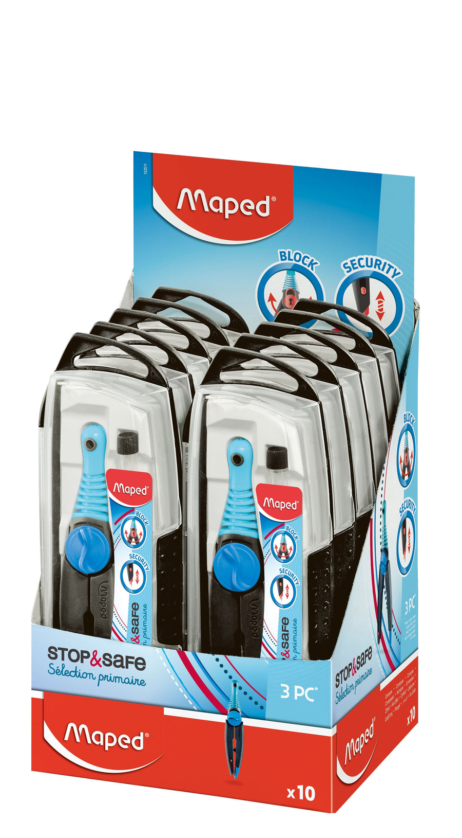 Passer Maped StopSafe 3delig display 10st assorti