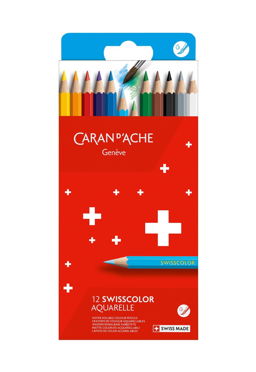 Kleurpotlood Caran d Ache aquarel doos 12st