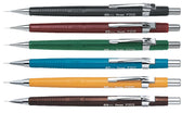 Vulpotlood Pentel P205 HB 0.5mm rood - afbeelding 2