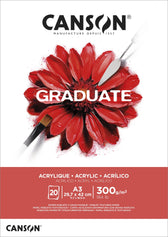 Schilderpapier Canson Graduate 20vel 290gr A3 wit
