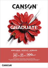 Schilderpapier Canson Graduate 20vel 290gr A4 wit