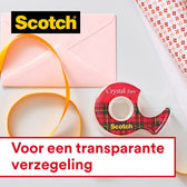 Plakband Scotch Crystal 600 19mmx15m tr + handdisp - afbeelding 4