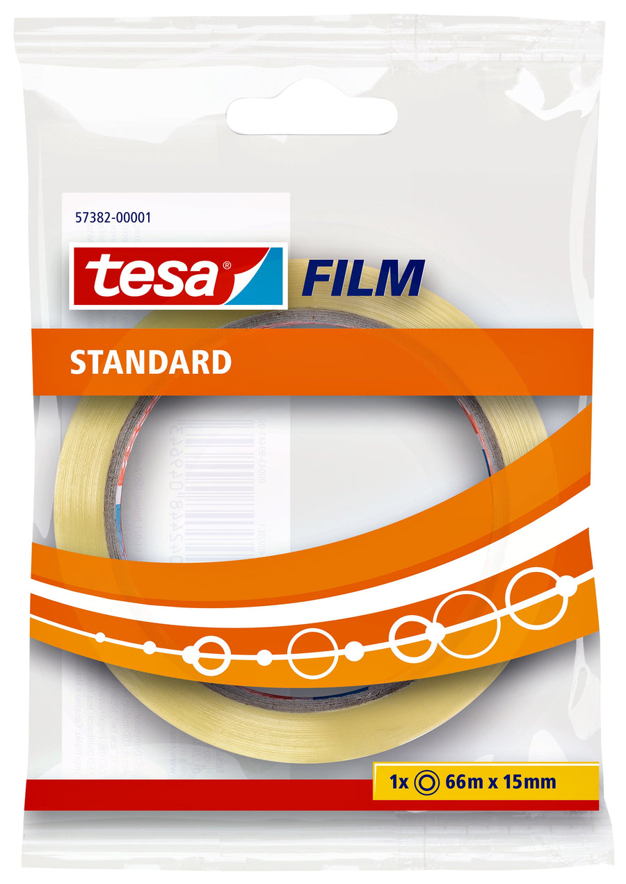 Plakband tesafilm Standaard 66mx15mm transparant