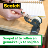 Plakbandhouder Scotch Karim zwart + 1 rol tape - afbeelding 6