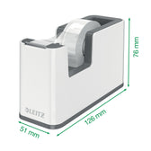 Plakbandhouder Leitz WOW wit/grijs - afbeelding 2
