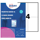 Badge Avery 4834 A6 hoes + insteekkaarten 10 stuks - afbeelding 2