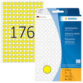 Etiket HERMA 2211 rond 8mm geel 5632stuks - afbeelding 6