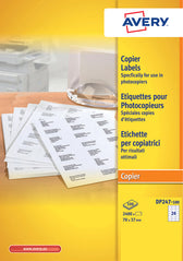 Etiket Avery DP247-100 70x37mm wit 2400stuks - afbeelding 4