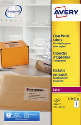 Etiket Avery L7565-25 99.1x67.7mm tr 200stuks