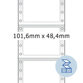 Etiket HERMA 8163 101.6x48.4mm 1-baans wit 2000st - afbeelding 6