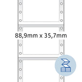 Etiket HERMA 8211 88.9x35.7mm 1-baans wit 4000st - afbeelding 6