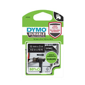Labeltape Dymo LabelManager D1 polyester 12mm zw - afbeelding 2