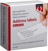 Label Etiket Quantore Dk-11201 29mmx90mm adres wt