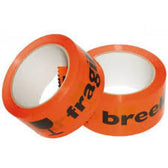 Waarschuwingstape IEZZY breekbaar 50mmx66m or/zw - afbeelding 3
