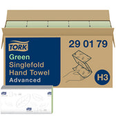Handdoek Tork H3 Advanced 2laags 248x230mm groen - afbeelding 9