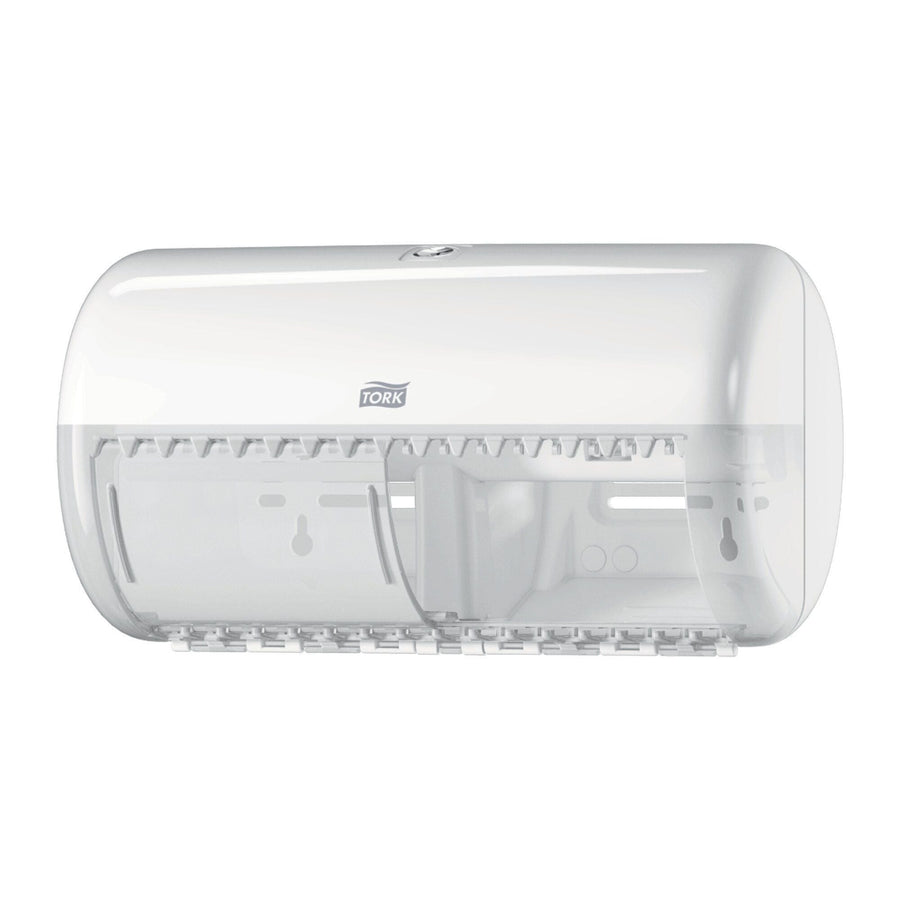 Toiletpapierdispenser Tork T4 duo wit