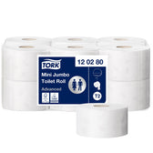 Toiletpapier Tork T2 Advanced jumbo klein wit - afbeelding 4