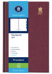 Agenda 2026 Ryam President Mundior 1d/1p bordeaux