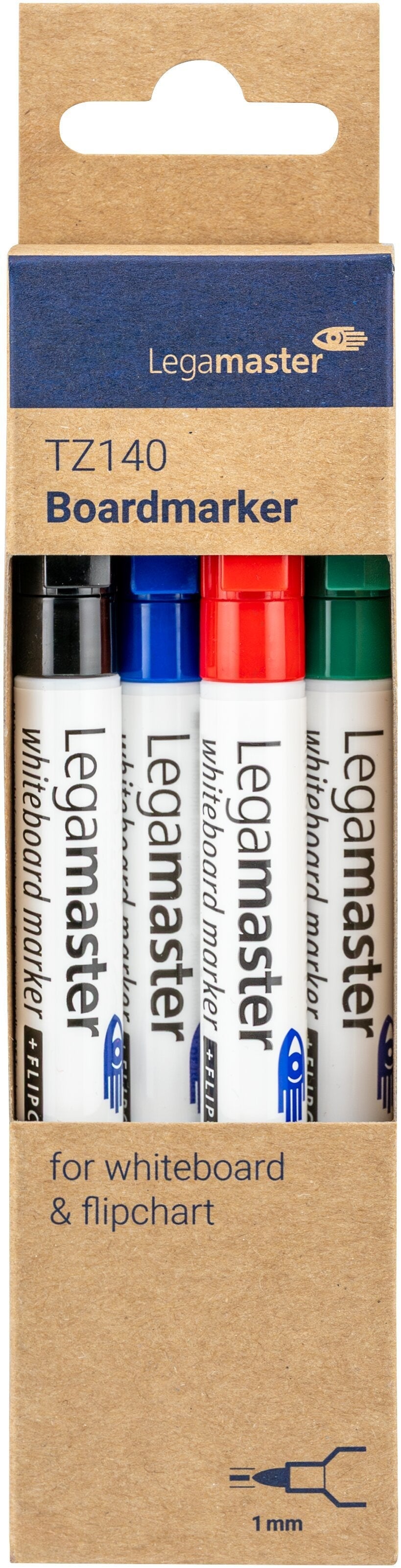 Whiteboardmarker Legamaster TZ140 1mm 4st ass